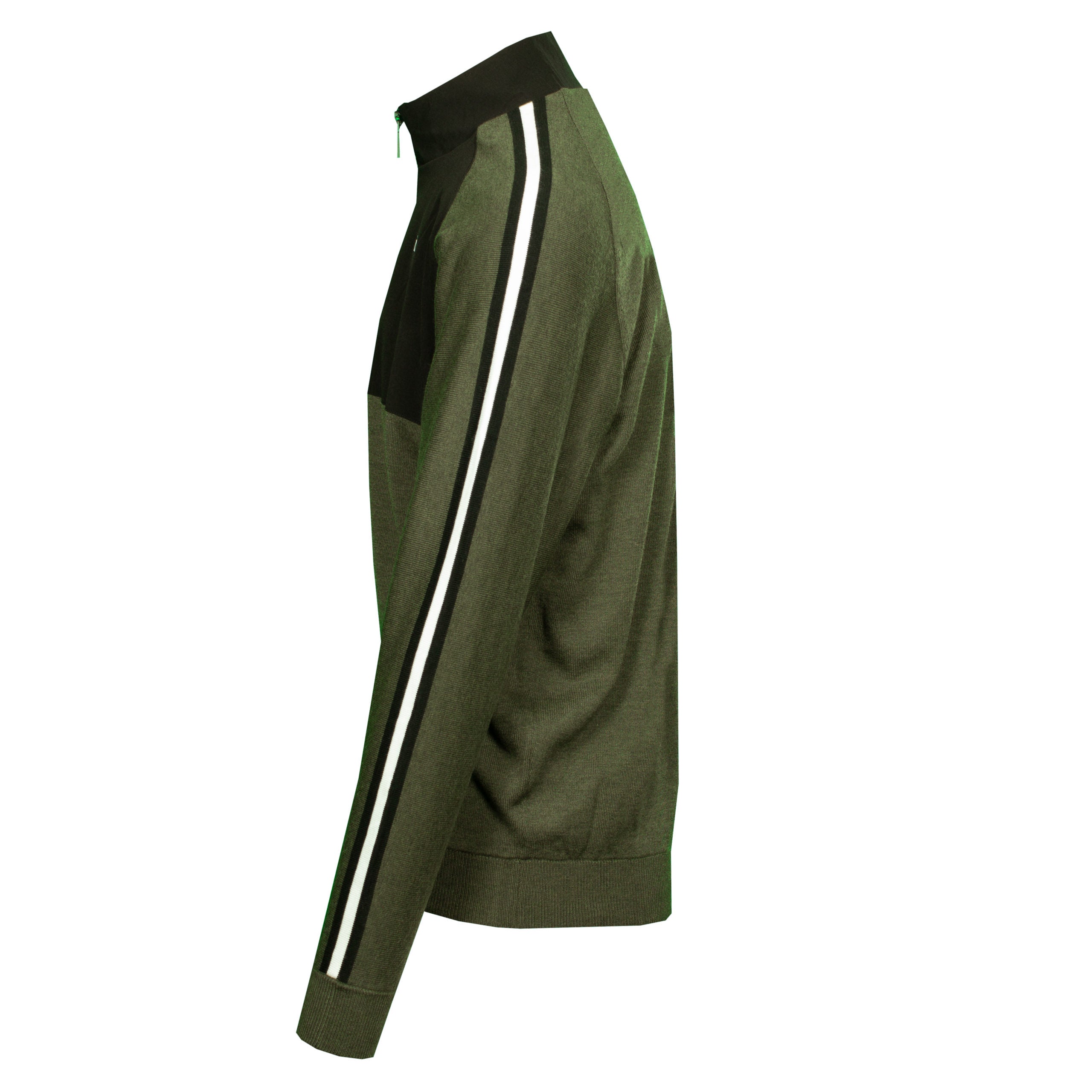Calvin Klein Golf Glacier Lined Half Zip Sweater Olive Green Marl
